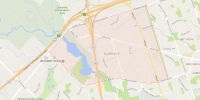Mapa de Clairville barri de Toronto