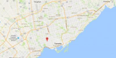 Mapa de Confluència Triangle districte de Toronto