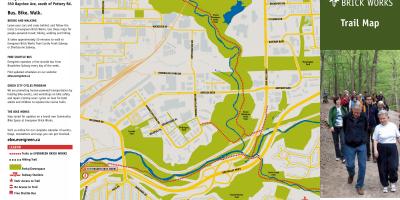 Mapa de fulla Perenne seves instal·lacions Toronto camí
