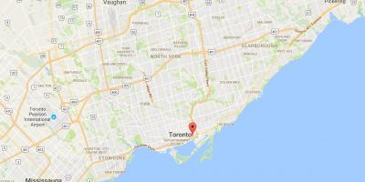 Mapa de la Destil · leria de districte Districte de Toronto