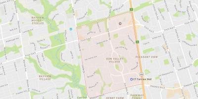 Mapa de Don Vall de Poble al barri de Toronto