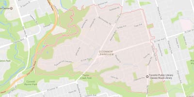 Mapa del Camí de Ferradura barri de Toronto