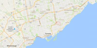 Mapa del Camí de Ferradura districte de Toronto