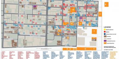 Mapa de La zona d'Oci de Toronto informació