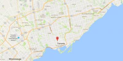 Mapa de Harbord Poble districte de Toronto
