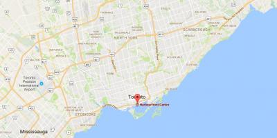 Mapa de Harbourfront districte de Toronto