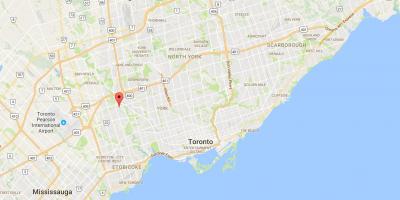 Mapa de Humber Altures – Westmount districte de Toronto