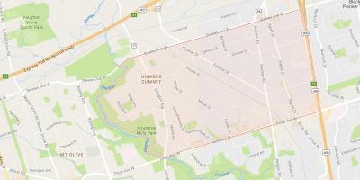 Mapa de Humber Cimera barri de Toronto