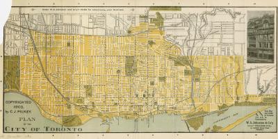 Mapa de la ciutat de Toronto 1903