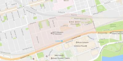 Mapa de la Llibertat del Poble al barri de Toronto