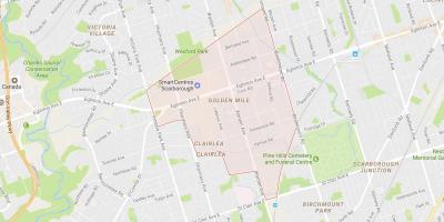 Mapa de la Milla d'Or barri de Toronto