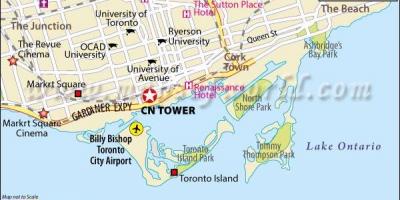 Mapa de la torre CN de Toronto