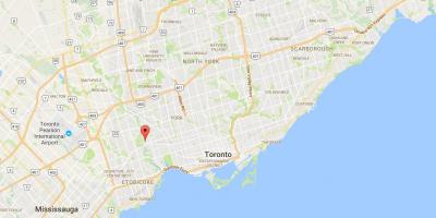 Mapa de Lambton districte de Toronto