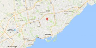 Mapa de Lawrence Parc del districte de Toronto