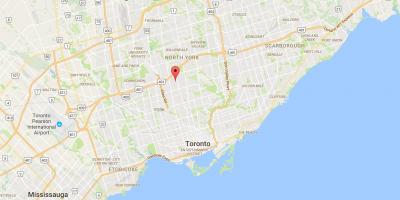 Mapa de Ledbury Parc del districte de Toronto