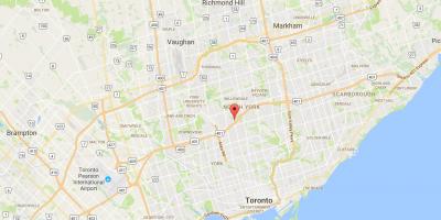 Mapa de les Armadures Altures districte de Toronto