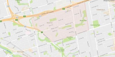 Mapa de Maple Leafneighbourhood Toronto