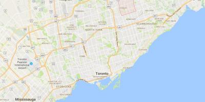 Mapa de Milliken districte de Toronto