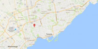 Mapa de la Muntanya de Dennis districte de Toronto