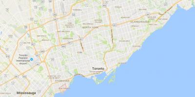 Mapa de la Nova Toronto districte de Toronto