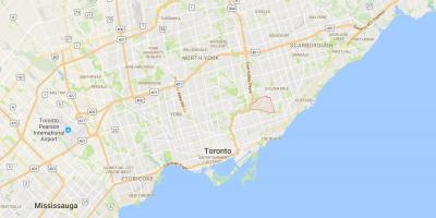 Mapa de O'Connor–parkview es de districte de Toronto