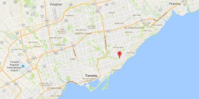 Mapa de Oakridge districte de Toronto