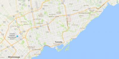 Mapa de Parkwoods districte de Toronto