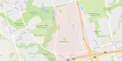 Mapa de Pelmo Parc – Humberlea barri de Toronto