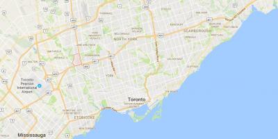 Mapa de Pelmo Parc – Humberlea districte de Toronto