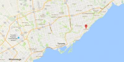 Mapa de penya-segat escarpat districte de Toronto