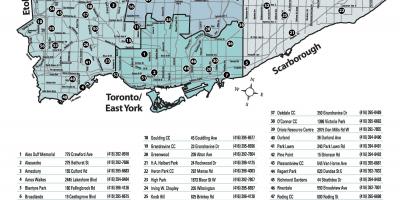 Mapa de piscines Exteriors Toronto