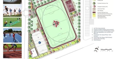 Mapa de Revitalització pla Regent Parc de Toronto fase 3b