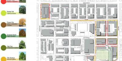 Mapa de Revitalització pla Regent Parc de Toronto fase 3