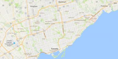 Mapa del Port de la Unió districte de Toronto