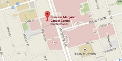 Mapa de la Princess Margaret Càncer del Centre de Toronto