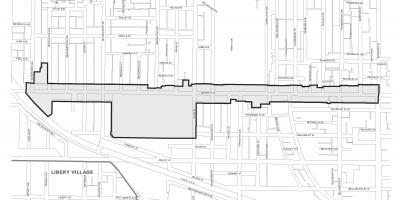 Mapa de Queen street west Toronto