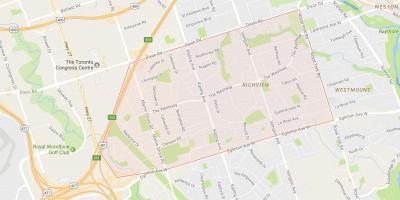 Mapa de Richview barri de Toronto