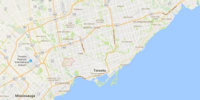 Mapa de Rockcliffe–Smythe districte de Toronto