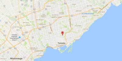 Mapa de Rosedale districte de Toronto