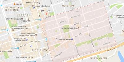 Mapa de Sant Llorenç del barri de Toronto