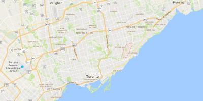 Mapa de Scarborough Junctiondistrict Toronto