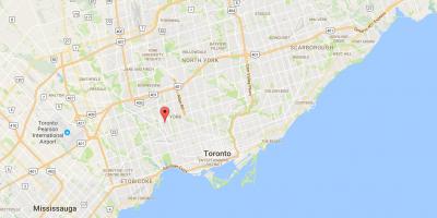 Mapa de Silverthorn districte de Toronto