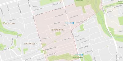 Mapa de Summerhill barri de Toronto