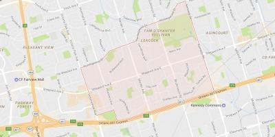 Mapa de Situació O'Shanter – Sullivan barri de Toronto