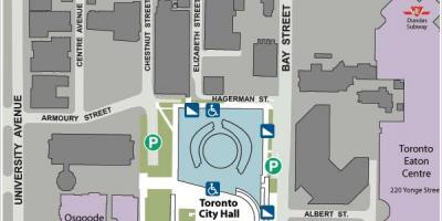 Mapa de Toronto City Hall