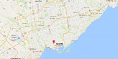 Mapa de la Trinitat–Bellwoods districte de Toronto