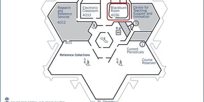 Mapa de la universitat de Toronto biblioteca Robarts blackburn instal·lacions de l'