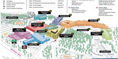 Mapa de la universitat de Toronto Scarborough campus
