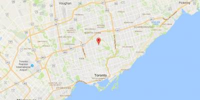 Mapa de Wanless Parc del districte de Toronto