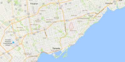 Mapa de Wexford districte de Toronto